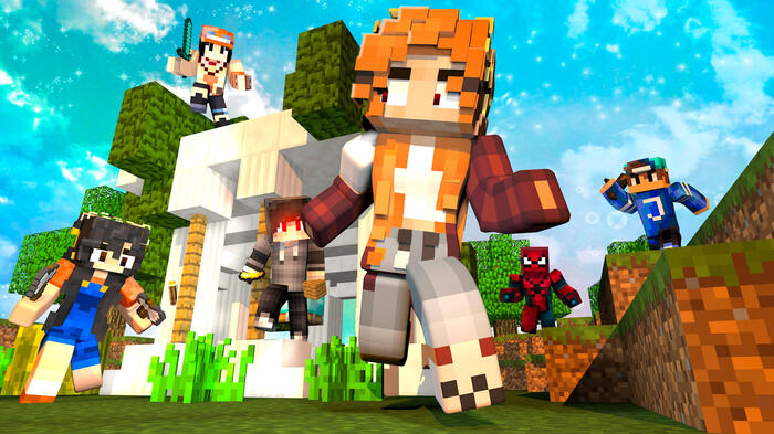 Diseño 3D Minecraft